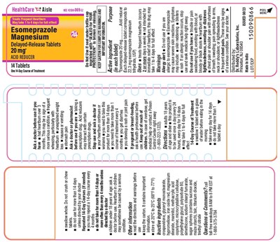 container - HCA Esomeprazole Tabs 14ct Container